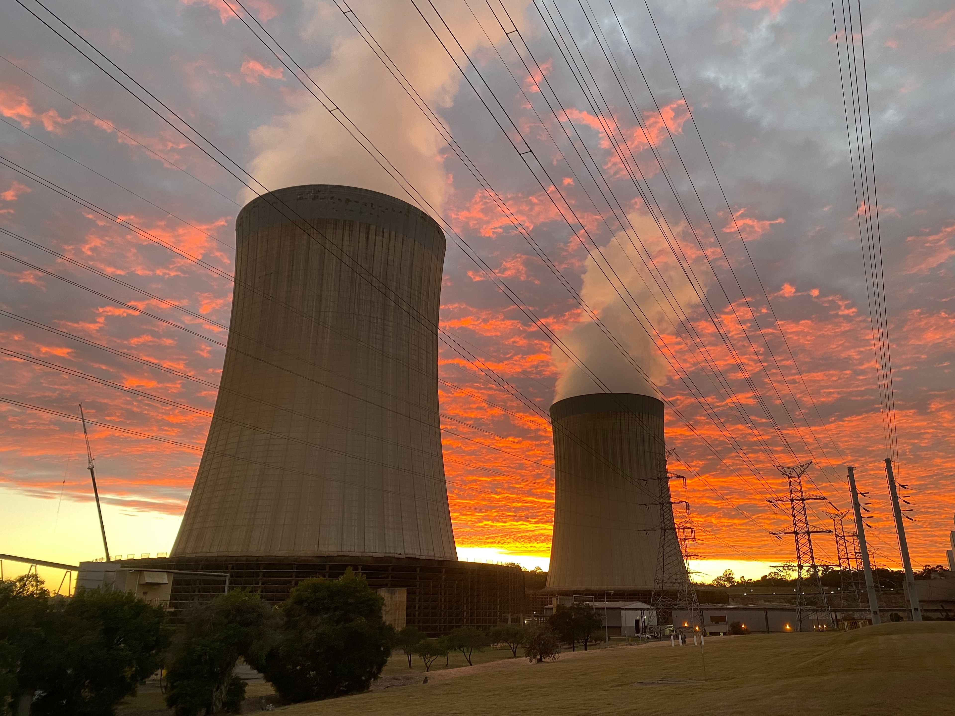 Tarong Power Station sunset