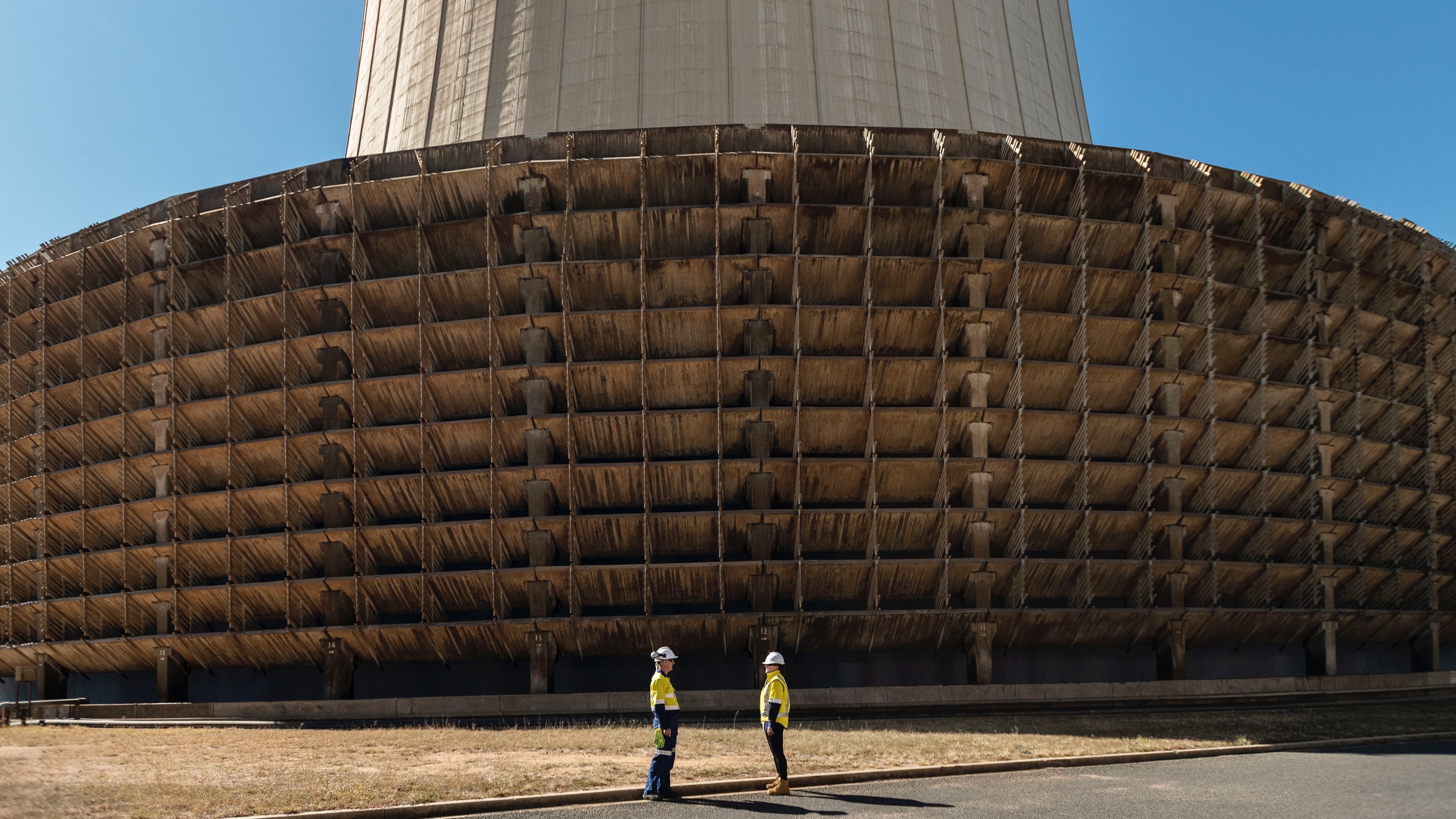 Tarong Power Station cooling tower shot